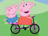 Игра Свинка Пеппа на Велосипеде
