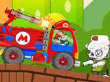 Марио на Грузовике Против Зомби