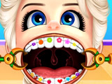 Игра Малышка Эльза у Зубного