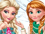 Игра Зимняя Мода Эльзы и Анны