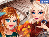 Игра Осенняя Мода Сестер Анны и Эльзы