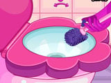 Игра Уборка: Туалет Принцессы
